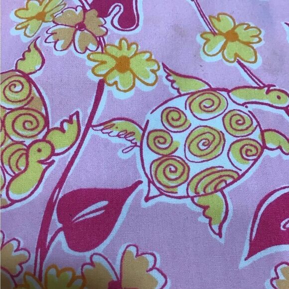 Lily Pulitzer Sunset Pink Turtle Soup Maxi Dress Spaghetti Straps Size 6 - Picture 14 of 15